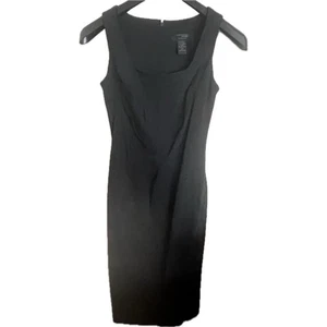 Express Stretch ärmellos Stretch Vintage Bodycon Kleid schwarz LBD Größe 1/2 - Bild 1 von 4