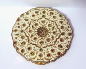 Vintage Stratton Enameled Powder Compact With Powder And Puff Excellent - Picture 1 of 8