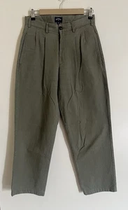 RARO pantalone NOAH NYC doppia piega oliva scuro taglia 30 vestibilità 29 ESAURITO - Foto 1 di 10