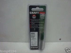 TREND C023X1/4TC C023 14.3MM STRAIGHT TCT ROUTER CUTTER BIT 19MM X 1/4" SHANK - Picture 1 of 1