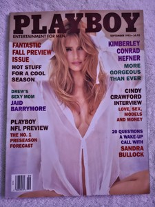 Playboy Magazine:  Sept 1995 Kim Hefner, centerfold +, excellent shape