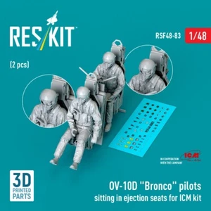 1/48 ResKit RSF48-0083 OV-10D "Bronco" Piloten sitzend in Schleudersitzen für ICM - Bild 1 von 3