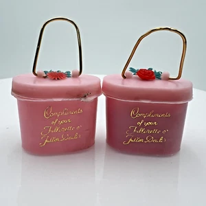 Vintage Rain Bonnet in Pink Plastic Mini Purse Fuller Brush Fullerette Dealer - Picture 1 of 7