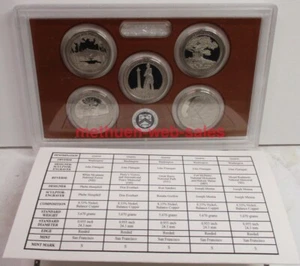 US Mint Clad Quarters "Parks" Proof Set~2013-s~NH,OH,NV,MD,SD - Picture 1 of 1