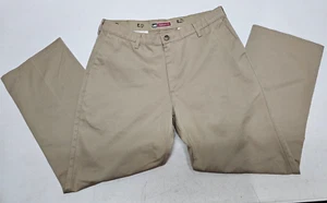 Lee Classic Fit Chino Pants Mens Size 36x30 Tan Khaki Flat Front - Picture 1 of 6