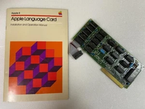 Apple II Language Card 670-X006 with Manual A2L0043(030-0217-B) Vintage Stock - Picture 1 of 5