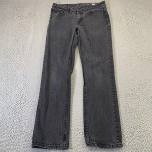 Volcom Stone Solver Jeans Mens 29x29 Black Denim Slim Straight Skater Cotton - Picture 1 of 11
