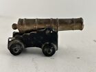 Vtg Cast Iron & Brass Toy Military Cannon Fort Erie Canada Souvenir 2.75" Long