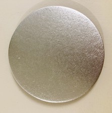 10 x 6' INCH (15cm) Rotondo THIN CAKE tavole Carte ARGENTO