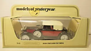 Vintage 1978 Matchbox Car Models of Yesteryear Y-15 1930 Packard Victoria 46:1 - Picture 1 of 6