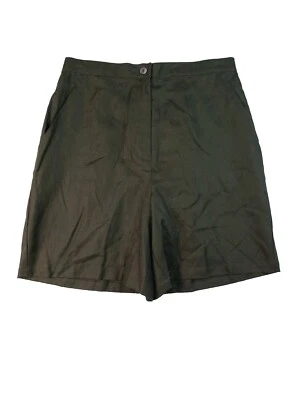 Pantalones Cortos Para Mujer Saks Fifth Avenue de Lino Oliva Talla Pequeña Mediana  Foto 1 de 4