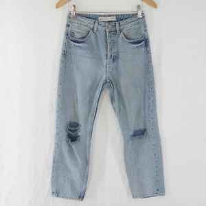 Asos Womens Jeans Remo Boyfriend Style Ripped Relaxed Stone Wash W24 L30 - Picture 1 of 10