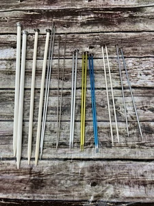 Vintage Knitting Needles From Hero and Boye, Various Sizes From 3 to 15 - Picture 1 of 11