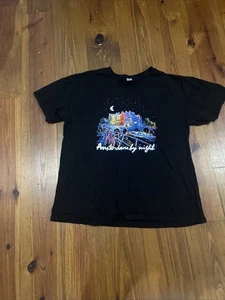 Women’s Sol’s Black T-Shirt Amsterdam By Night Graphic Short Sleeve Shirt Tshirt - Picture 1 of 9