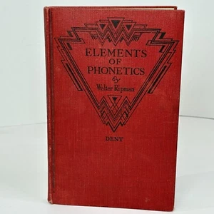 1939 Elements of Phonetics English French German From Prof. Vietor Walter Ripman - Picture 1 of 11
