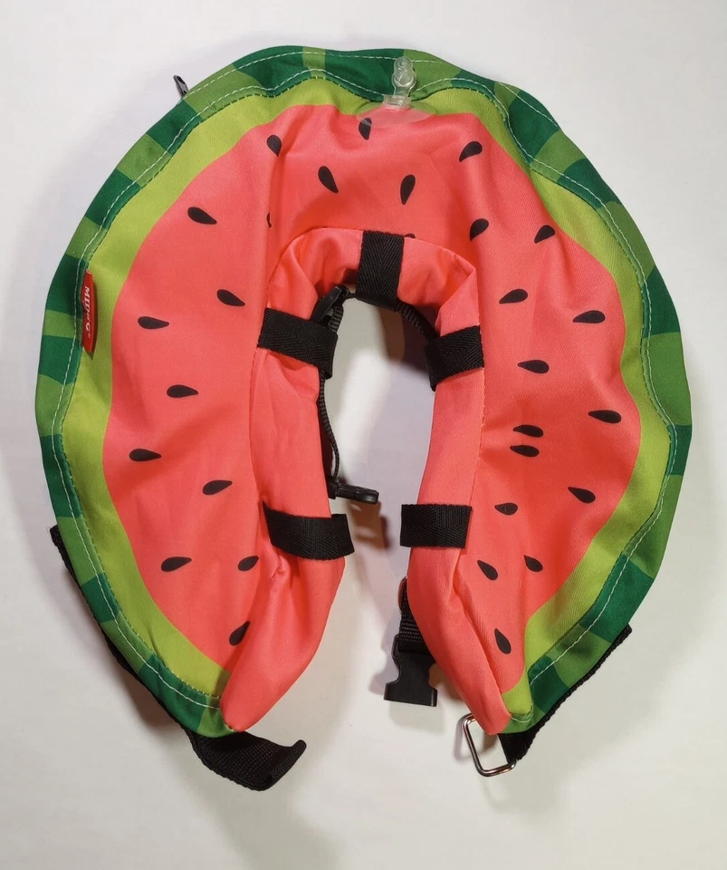 Collar inflable protector suave de recuperación de mascotas perros sandía mediana Foto 1 de 2