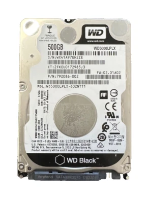 Western Digital 500GB Laptop Hard Drive SATA 2.5 inch WD Black HDD WD5000LPLX - Image 1 of 4