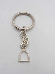 Klammer: Schlüsselanhänger IN Silber 925 - Pferderennen - Cavallo - Reithose - Bild 1 von 2