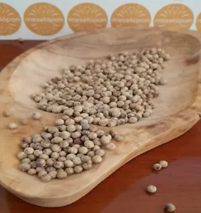 Cambodian White Pepper Hand Harvest, Spice White Kampot Peppercorns Umami Flavor - Picture 1 of 4