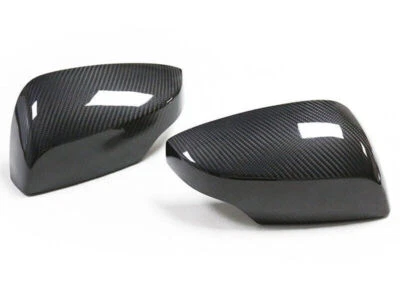 Ajuste para SUBARU WRX STI con señal de giro tapa de cubierta de espejo lateral de fibra de carbono real  Foto 1 de 4