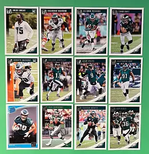 2018 PANINI DONRUSS FOOTBALL PHILADELPHIA EAGLES TEAM SET (12 CARDS) - Picture 1 of 1