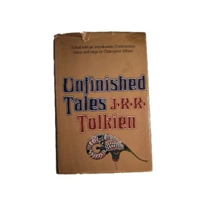 Unfinished Tales J.R.R. Tolkien 1st American Edition 1980 W/Map Attached Dust JK - Bild 1 von 15