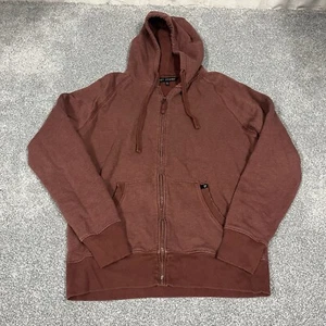 Pact Women Full Zip Hoodie Size M Burgundy Pocket Organic Cotton Long Sleeve - Picture 1 of 8
