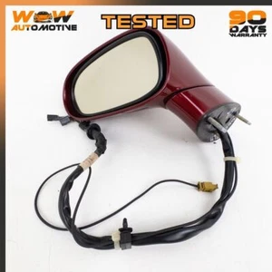 06-09 CHEVROLET CORVETTE FRONT LEFT POWER FOLD DOOR MIRROR ASSEMBLY RED OEM - Picture 1 of 9