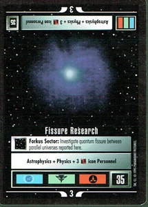 STAR TREK CCG ALTERNATE UNIVERSE RARE CARD FISSURE RESEARCH ex - Picture 1 of 1