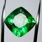 7 Ct Natural Emerald Square Cushion Green Colombian Certified Loose Gemstone