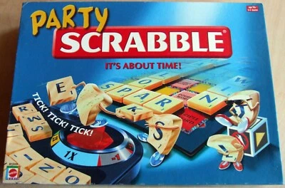 Party Scrabble It's About Time! (Mattel 2004 B1553) complete timed game - Image 1 of 4