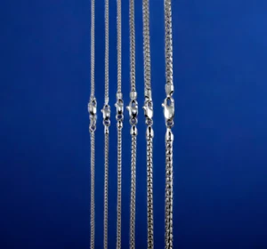 10K White Gold SOLID Franco Round Box Necklace Chain Real Gold 1mm-3mm 16"-30" - Picture 1 of 12