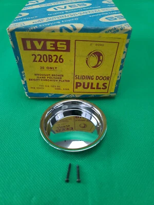 Ives 220B26 2" Tiradores de Puerta Corredera Cromo Brillante Bolsa de 4 Piezas Foto 1 de 4