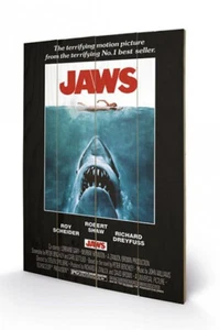 WOOD POSTER JAWS (One Sheet) Les Dents de la mer Pyramid International 60 x 40 - Bild 1 von 1