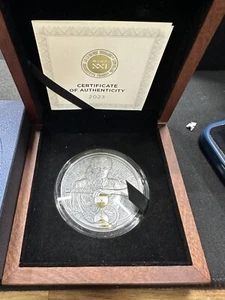 CHRONOS Dual Essence 2 oz Silver Coin 2000 Francs Cameroon 2023 - Picture 1 of 4