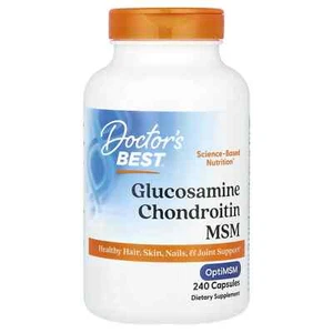 Doctor's Best Glucosamine Chondroitin MSM with OptiMSM - 120, 240 or 360 Caps - Picture 1 of 10