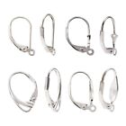 PandaHall 4 Pairs  925 Sterling Silver Leverback Earring Findings 16.5~17x9~11mm