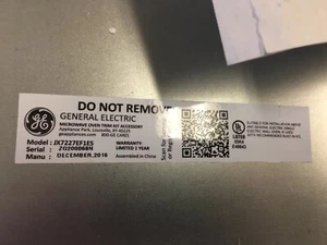 PARTS LOT: GE JX7227EF1ES Stainless Steel 27” Microwave Oven Trim Kit - See pics - Picture 1 of 11