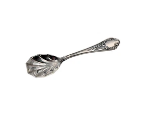 Sugar Shell Spoon by Fritz Voos Solingen Germany Silverplate Flatware 4 7/8" - Picture 1 of 6
