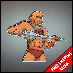 Calcomanía de vinilo He-Man Masters of the Universe pegatina de pared de vinilo 4" HEMAN SKELATOR - Imagen 1 de 1