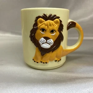 Tazza ricordo bambino plastica leone zoo di Londra vintage - Foto 1 di 12