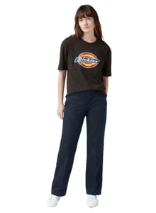 NWT Dickies 774 Work Pants Low Rise Straight Leg Dark Navy Blue Size 14R - Picture 1 of 12