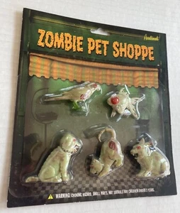 Vintage 2008 Ausrüstung Zombie Pet Shoppe 5 Haustier Kaninchen Fisch Katze Hund Vogel SELTEN - Bild 1 von 2