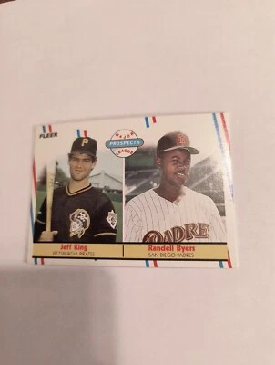 JEFF KING, RANDELL BYERS 1988 FLEER PROSPECTS (RC) #653 FREE SHIPPING - Image 1 of 2