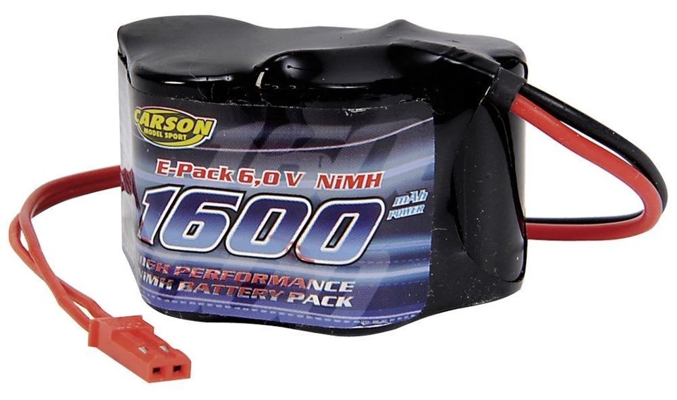Carson 6V 1600mAh Hump NiMH Empfängerakku mit BEC Stecker für RC-Modelle - Bild 1 von 1