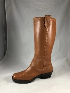New without box $129 YELLOW BOX Brooke Knee Boots in Cognac Women's 8 1/2 - Picture 1 of 5