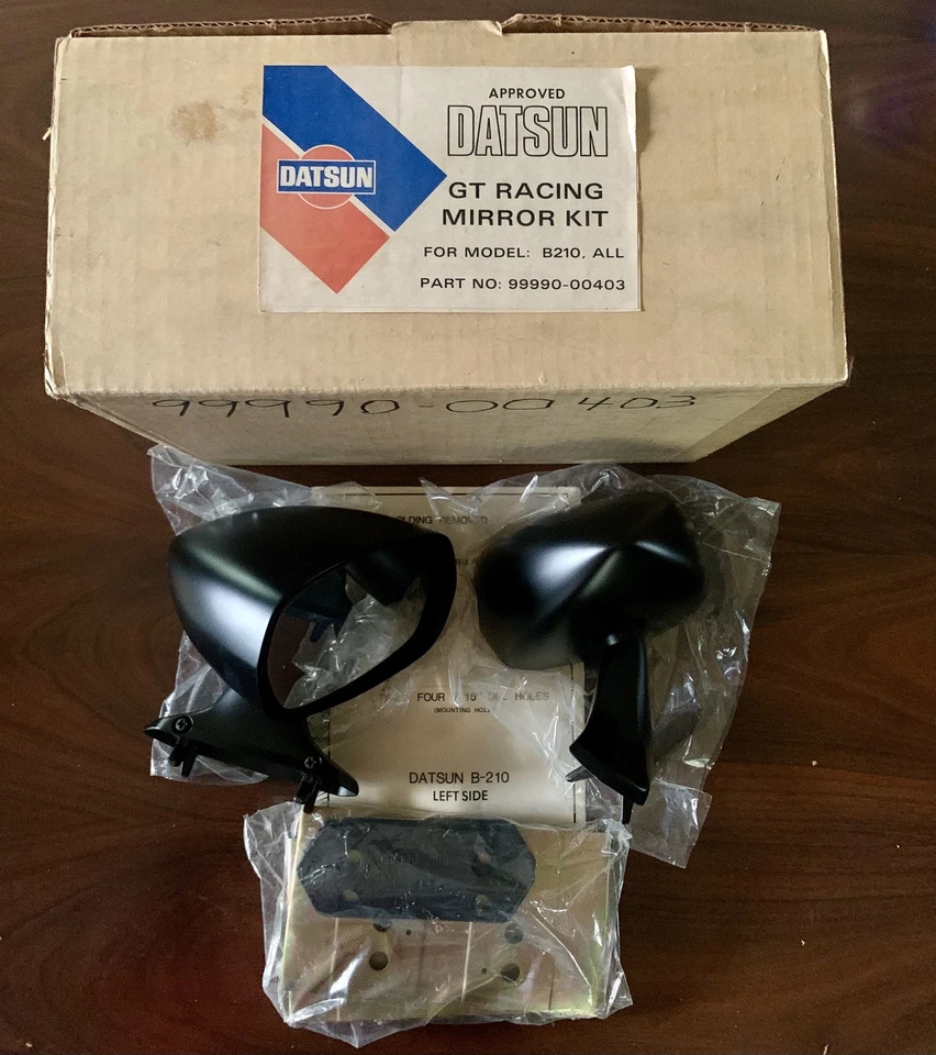 Kit Espejo Carreras Datsun GT B210 Todos los Modelos NOS 99990-00403 Foto 1 de 4