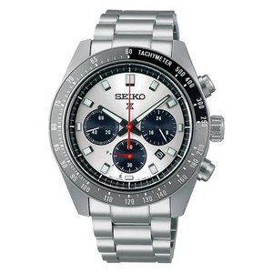 Nuevo reloj pulsera Seiko Prospex Speedtimer esfera blanca acero inoxidable - Imagen 1 de 8
