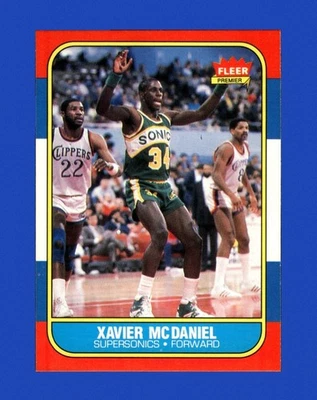 Fleer Set-Break # 72 1986-87 Xavier Mcdaniel casi nuevo-como nuevo o mejor *GMCARDS* Foto 1 de 2