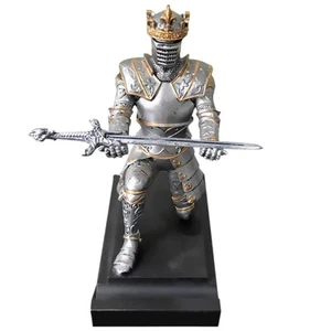 [Chandigny] Knight Pen Stand Smartphone Stand Resin Pen Holder Pen Holder Tablet - Photo 1 sur 7